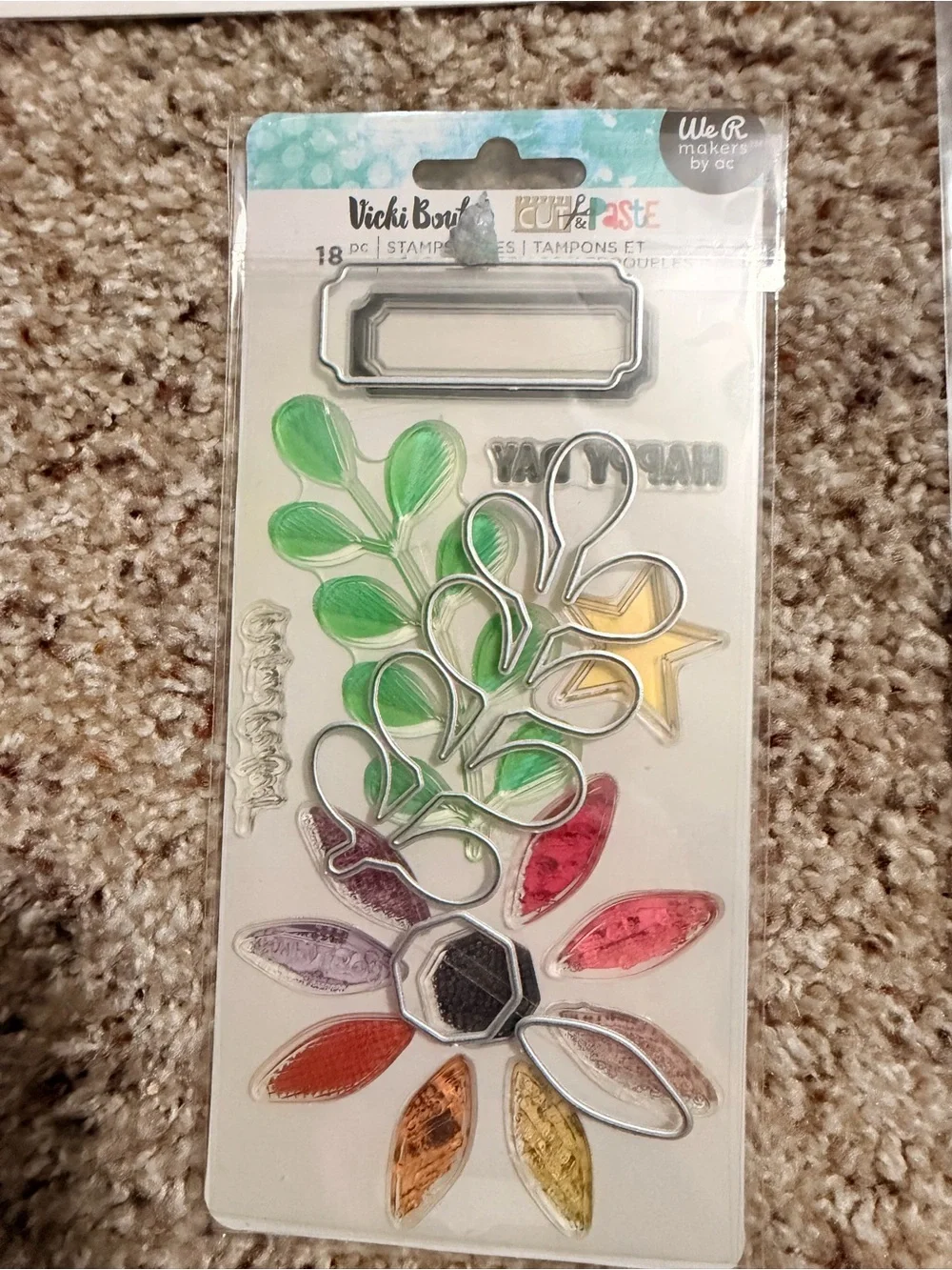 Assorted Craft Cutting Dies, Stamps, Stencils and Embossing Folder